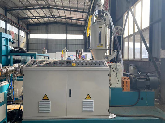 PP PE PVC Conduit Drainage Tube Extruder Dinding Tunggal Garis Ekstrusi Pipa Bergelombang