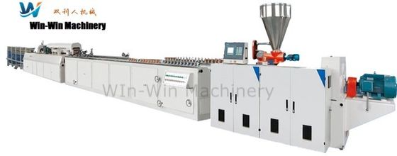 Color Pattern Panel Double Screw Extruder untuk Papan Pemuatan Pallet WPC Komposit