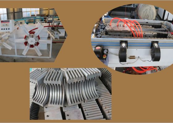 PP PVC 800mm Garis Ganda Dinding Bergelombang Pipa Ekstrusi