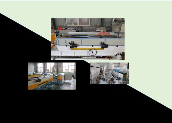 PE 130mm Single Wall Bergelombang Pipa Garis Ekstrusi