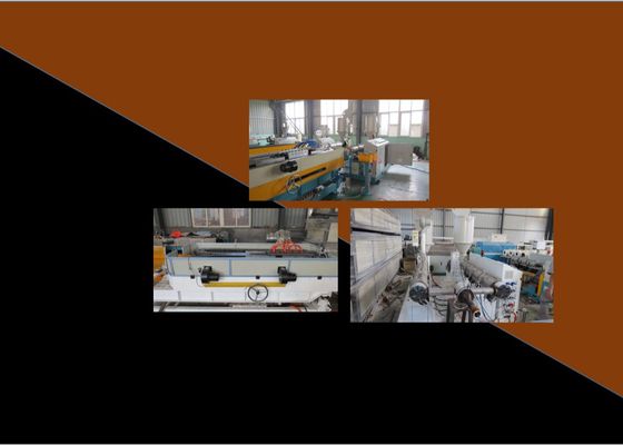 250kg / H 690mm Single Line Dinding Bergelombang Pipa Ekstrusi
