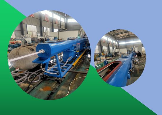Triple Layer HDPE Pipe Extrusion Line Mesin Ekstrusi Pipa Kembar Polypropylene