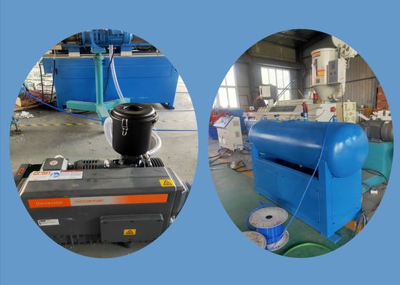 Sekrup Tunggal 500mm Garis Ekstrusi Pipa Bergelombang 1200kg / H.