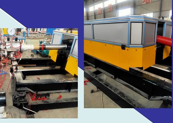 20-63mm PP PE HDPE Mesin Pembuat Garis Ekstrusi Pipa Bergelombang