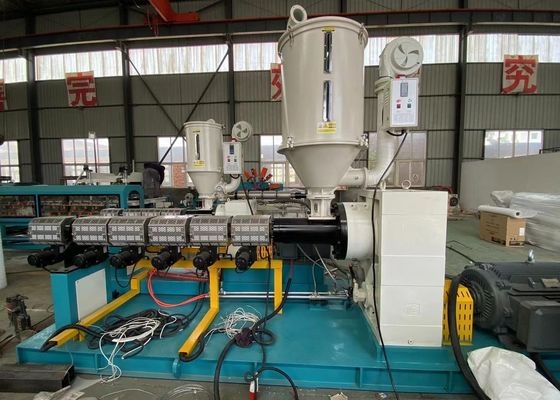 20-110mm HDPE PP Air Listrik Dinding Tunggal Garis Ekstrusi Pipa Bergelombang