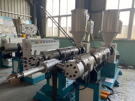 50-160mm PE PP dan PVC Double Wall Corrugated Pipe Extrugation Line Membuat Mesin