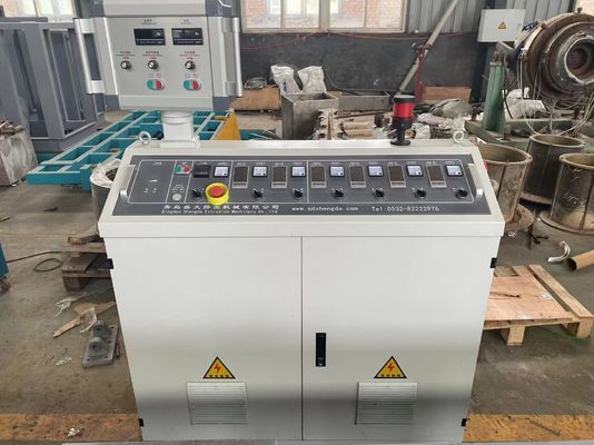 Plastik Double Screw Extruder Saluran Listrik Drainase Pipa PVC Garis Ekstrusi