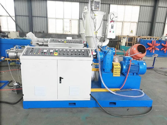 PE Cable Wire Conduit Membuat Mesin PE Red Threading Hose Extrusion Line