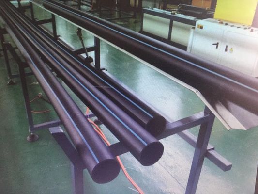 Garis Ekstrusi Pipa Bergelombang Pe Dinding Tunggal Membuat Pipa Pasokan Air Dan Gas