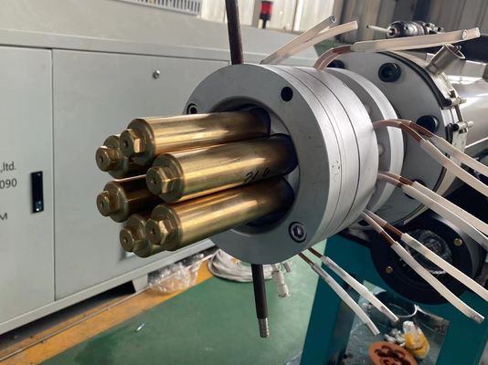 Lini Produksi Pipa Plastik Ekstrusi Multi Lubang Siemens Untuk PE / PVC