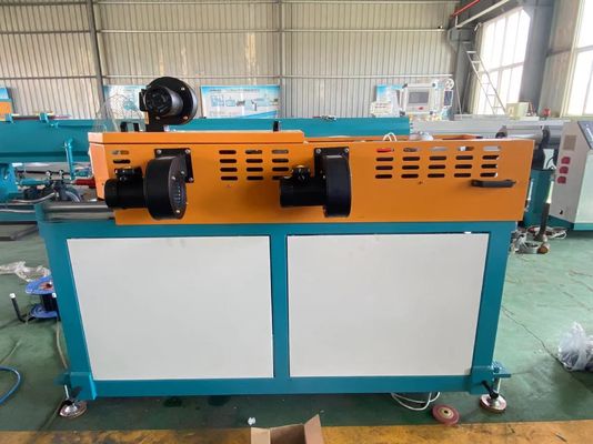 Pe Pp Pvc Pa Conduit Dinding Tunggal Garis Ekstrusi Pipa Bergelombang Plc