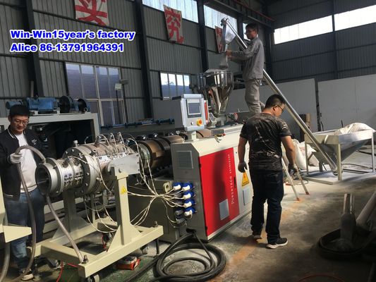 Lini Produksi Pipa Bergelombang HDPE PE PPR UPVC CPVC PVC untuk Kawat Saluran Listrik