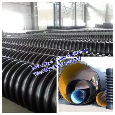 Dinding Struktural HDPE Spiral Winding Jalur Produksi Ekstrusi Pipa Bergelombang