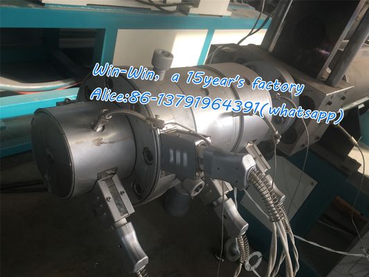 Jalur Ekstrusi Sekrup Ganda Tunggal untuk Tabung Pipa Bergelombang Plastik PPR HDPE PVC