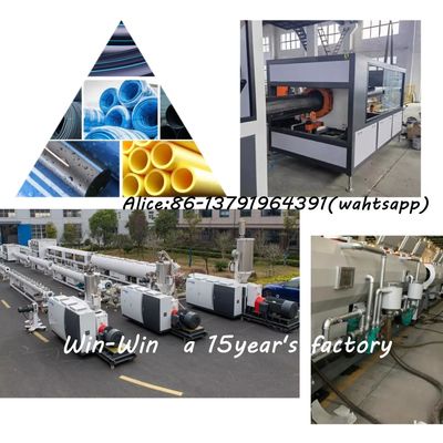 Otomatis Plastik PVC UPVC Air Listrik Pipa PVC Garis Ekstrusi Kontrol PLC