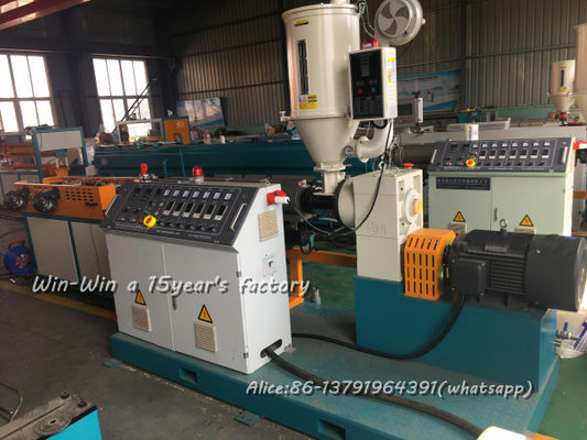 PP PE PVC PA EVA Poly Corrugated Pipe Membuat Peralatan Garis Ekstrusi