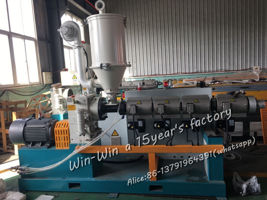 PP PE PVC PA EVA Poly Corrugated Pipe Membuat Peralatan Garis Ekstrusi