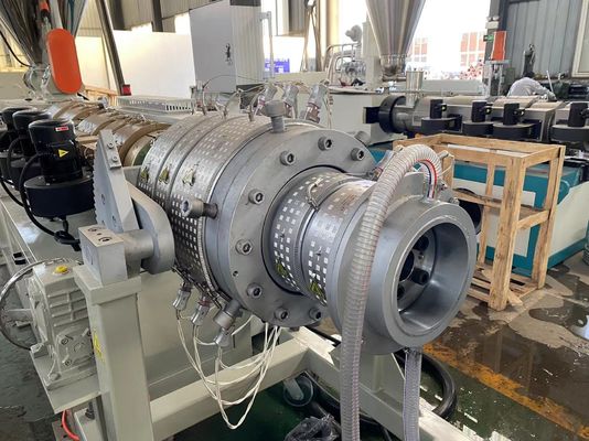 Garis Ekstrusi Pipa HDPE Pipa Gas Saluran Listrik Sekrup Tunggal