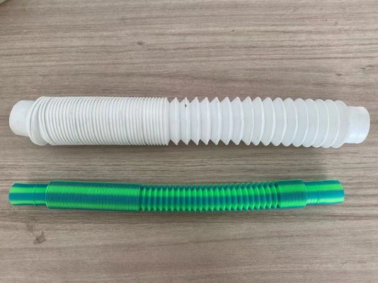 PE PVC Single Wall Mesin Pipa Bergelombang Lini Produksi Tabung Teleskopik Plastik