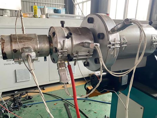 PE PP Conduit Pipe Extrusion Line Pembuatan Tabung Bergelombang Dinding Tunggal