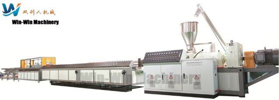 Color Pattern Panel Double Screw Extruder untuk Papan Pemuatan Pallet WPC Komposit