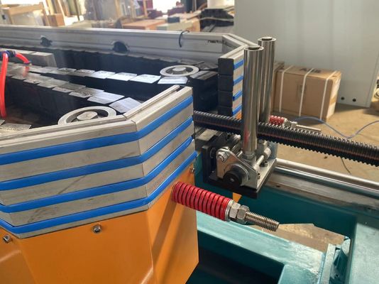 PE PP Threading Lini Produksi Pipa Bergelombang Dinding Tunggal Dengan Garis Penandaan