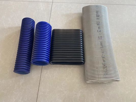 Garis Ekstrusi Pipa Bergelombang Dinding Ganda Plastik HDPE Plastik Fleksibel