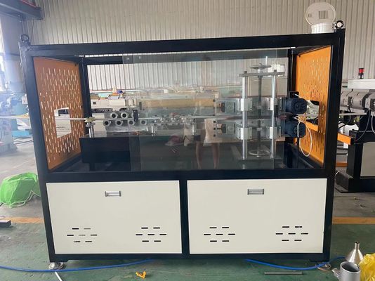 Kualitas Tinggi HDPE Vacuum Forming Threading Single Wall Corrugated Pipe Extrusion Line