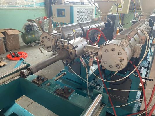 Pipa Bergelombang Dinding Ganda PVC PP PE PA / Garis Ekstrusi Pipa Bergelombang Listrik