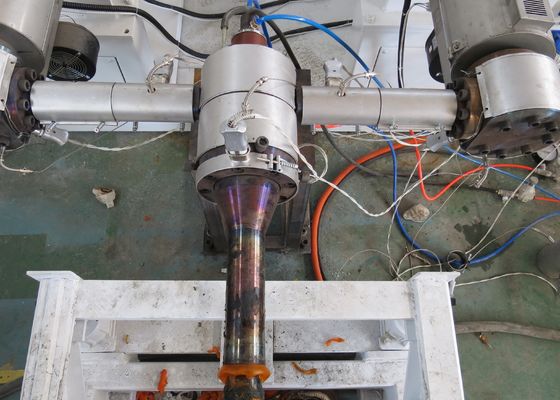 Mesin Pipa Bergelombang Dinding Ganda 30kgh 17mm / Jalur Produksi Pipa Plastik