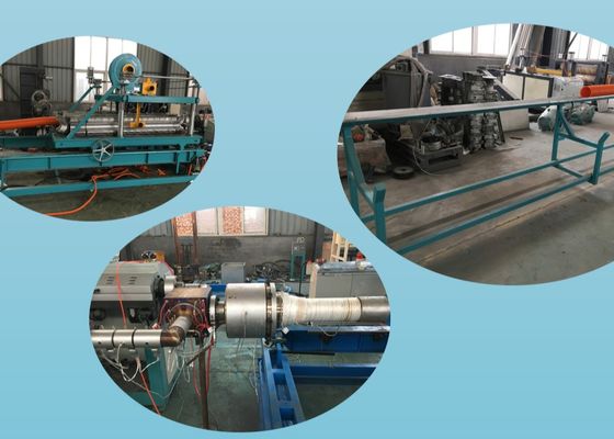 PE 16mm Garis Ganda Dinding Bergelombang Pipa Ekstrusi