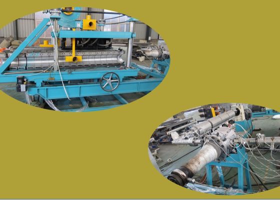 Lini produksi pipa plastik bergelombang 35kgh dinding tunggal