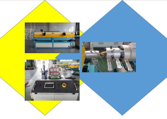 PE 800mm Garis Ganda Dinding Bergelombang Pipa Ekstrusi
