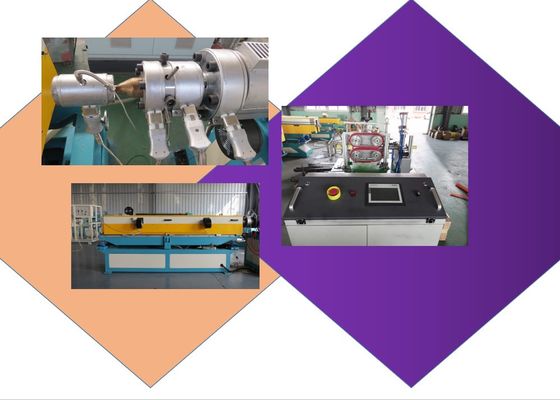 Mesin HDPE 550mm Plastik Dinding Pipa Bergelombang Tunggal