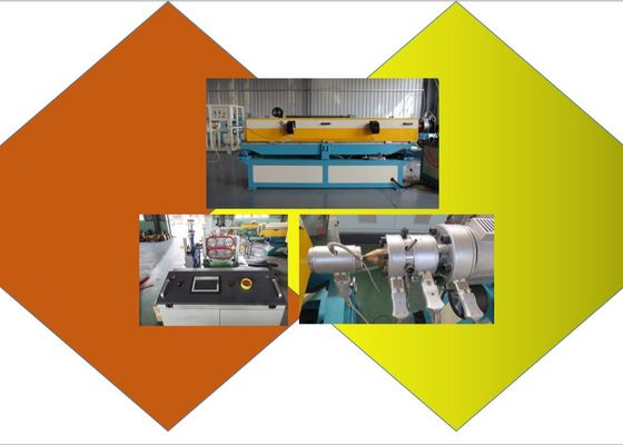 Mesin HDPE 550mm Plastik Dinding Pipa Bergelombang Tunggal