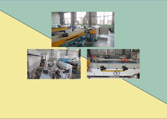 50mm HDPE Bergelombang Pipa Ekstrusi Membuat Garis Mesin