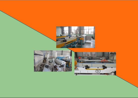 250kg / H 690mm Single Line Dinding Bergelombang Pipa Ekstrusi