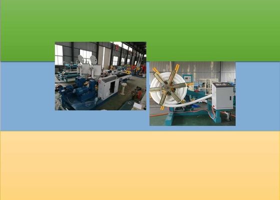 65kw 150kg / H PE Garis Ekstrusi Pipa Bergelombang Dinding Ganda