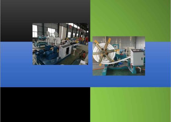 Soft 50kg / H Helix Corrugated PVC Tube Membuat Mesin