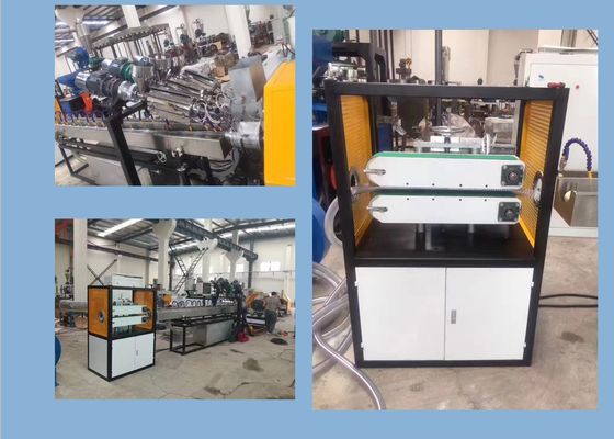 Garis Ekstrusi Tabung Bergelombang HDPE PVC PLC Dinding Ganda