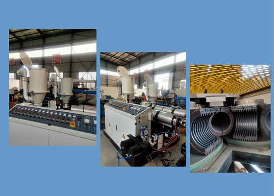 Integral 100kw 12m / Min ekstruder pipa saluran bergelombang