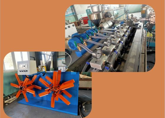 40m / Min PVC Sheath Extruder Wire Cable Membuat Mesin