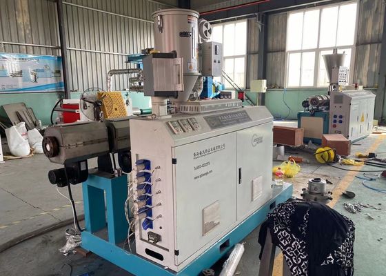 Garis Ekstrusi Pipa Bergelombang Dinding Ganda Gas Air 12m / Min / Mesin Pembuat Pipa Plastik