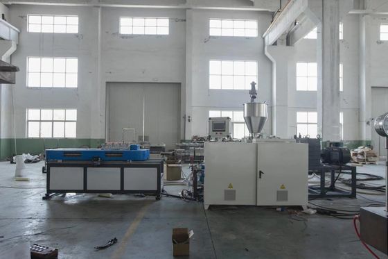 12m / Min 25mm PP PVC Mesin Pembuat Pipa Bergelombang / Mesin Pembuat