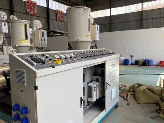Pasokan Minyak Jalur Ekstrusi Pipa HDPE 110mm Sekrup Tunggal