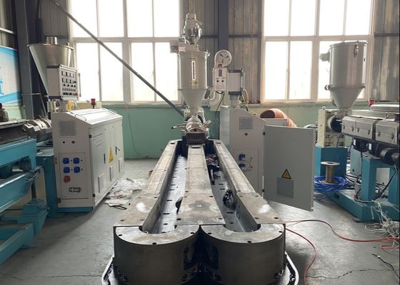 35mm HDPE Single Wall Corrugated Pipe Extrusion Line Anti Abrasi