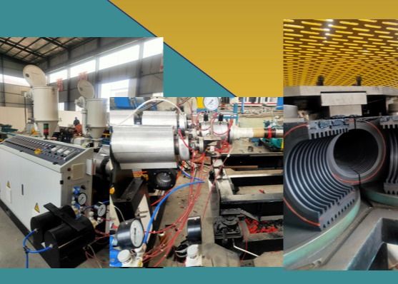 20-63mm PP PE HDPE Mesin Pembuat Garis Ekstrusi Pipa Bergelombang