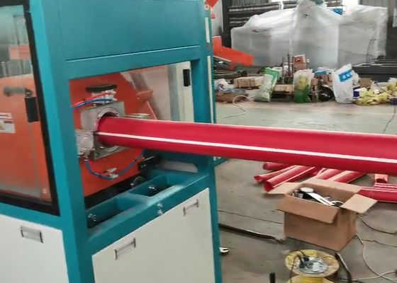 250-300kg / jam Conical Twin Screw PVC Flat Pipe Line Produksi