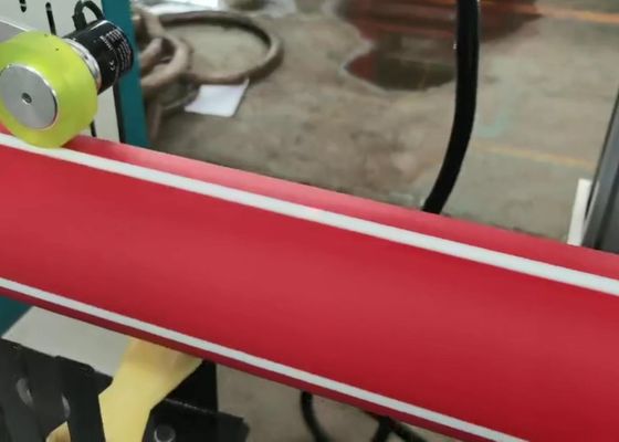 250-300kg / jam Conical Twin Screw PVC Flat Pipe Line Produksi