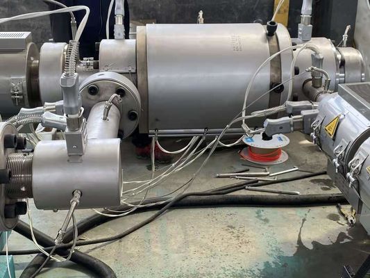 200-500mm Garis Ekstrusi Pipa Bergelombang Dinding Tunggal / Mesin Pembuat